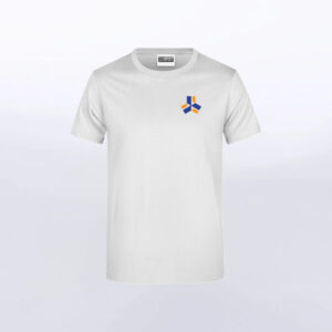 T-Shirt mit mehrfarbigem Logo